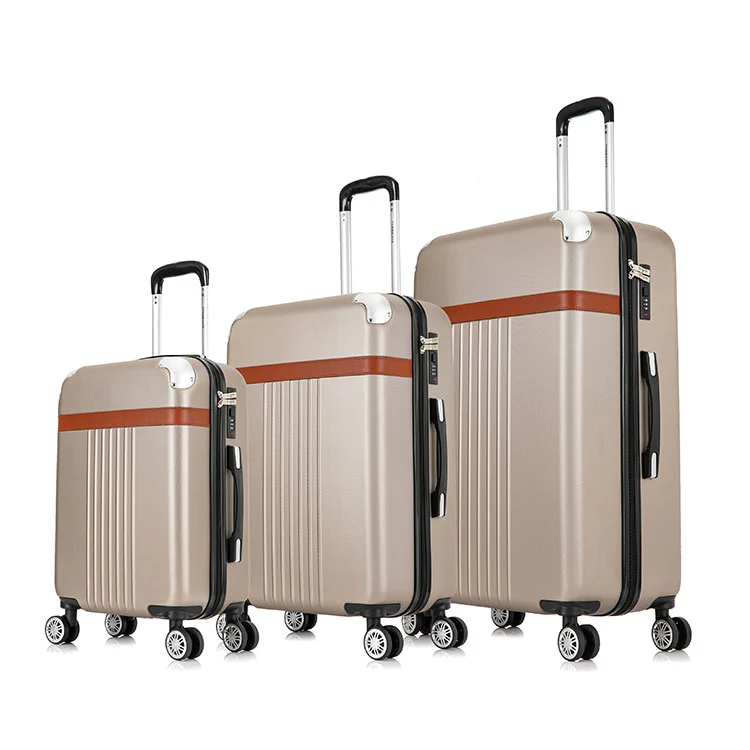 Retro prtljaga iz ABS pasov iz umetnega usnja